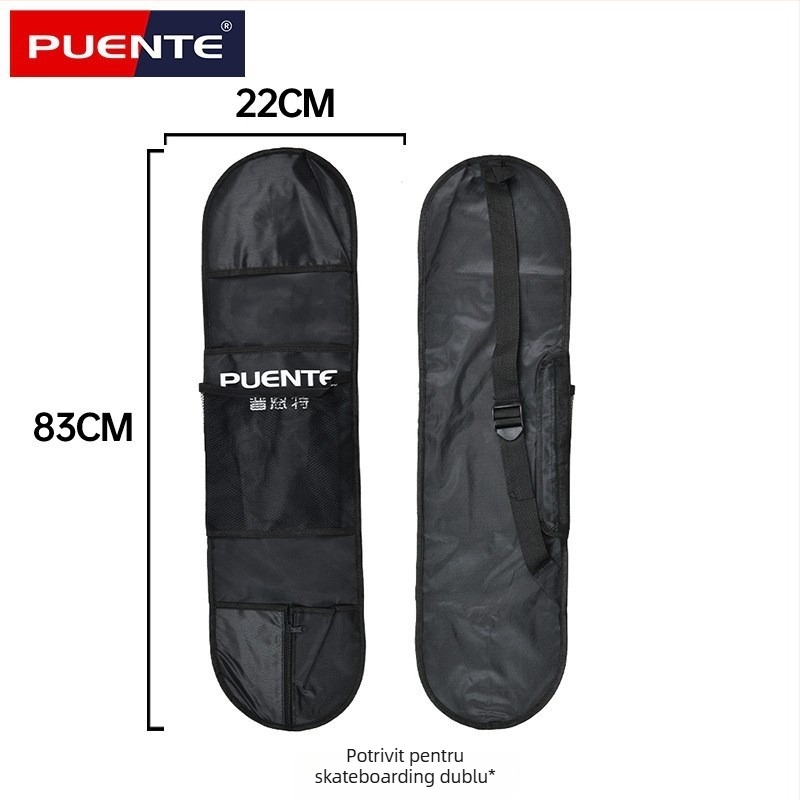 Pro-Tech longboard profesional, material Oxford, rucsac pentru skateboard