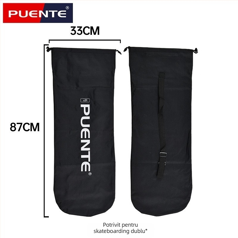 Pro-Tech longboard profesional, material Oxford, rucsac pentru skateboard