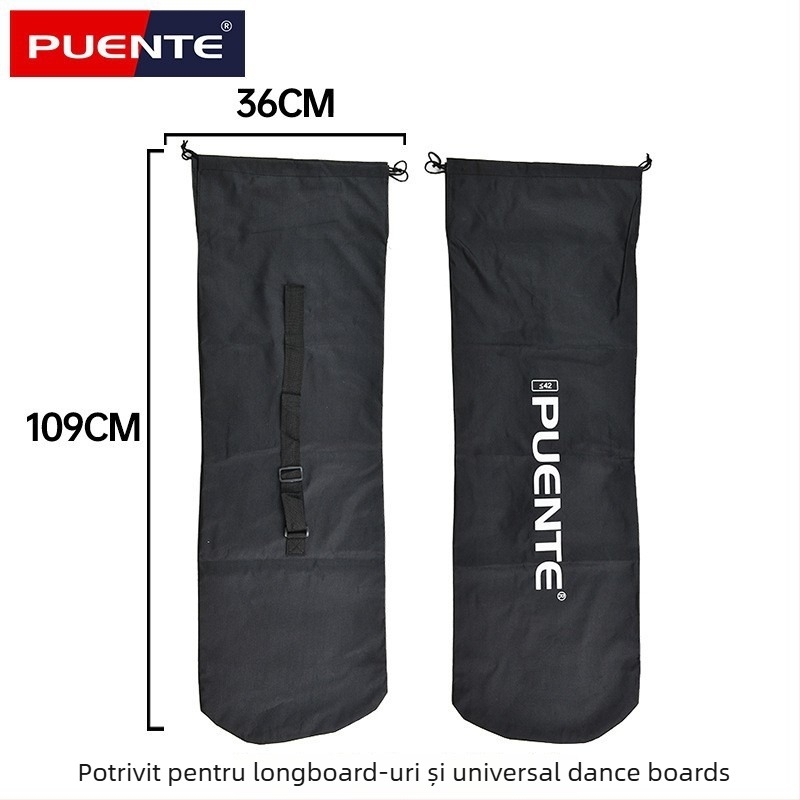 Pro-Tech longboard profesional, material Oxford, rucsac pentru skateboard