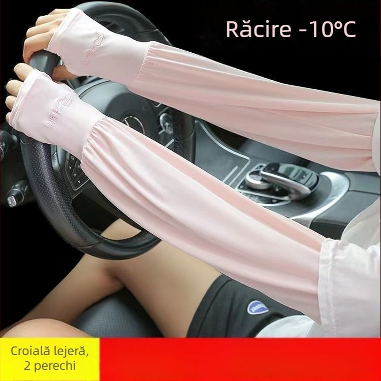 Manșete de răcire pentru femei, protecție UV vara, croială lejeră