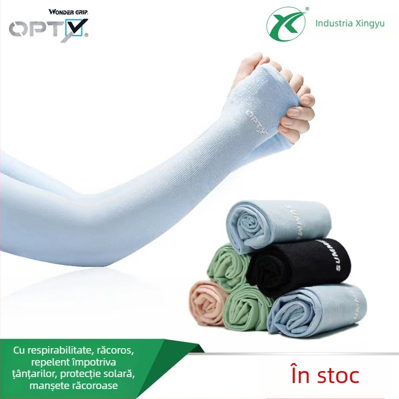Manșete pentru brațe din spandex – Protecție solară, Repelent împotriva țânțarilor, pentru sporturi în aer liber