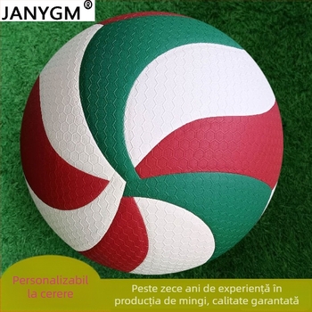 Minge de volei din PU cu cusături adezive, pentru antrenament și competiție, aproximativ 280 g, cameră interioară din cauciuc, opțiune imprimare siglă