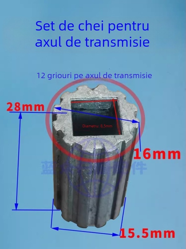 Set de piese pentru transmisia ușii de garaj, pentru deconectare manuală în timpul întreruperii alimentării, model Mypj-1, include ghidaj pe șină, roată ghidaj și pinion