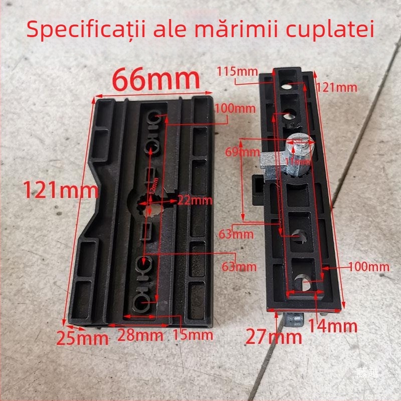 Set de piese pentru transmisia ușii de garaj, pentru deconectare manuală în timpul întreruperii alimentării, model Mypj-1, include ghidaj pe șină, roată ghidaj și pinion