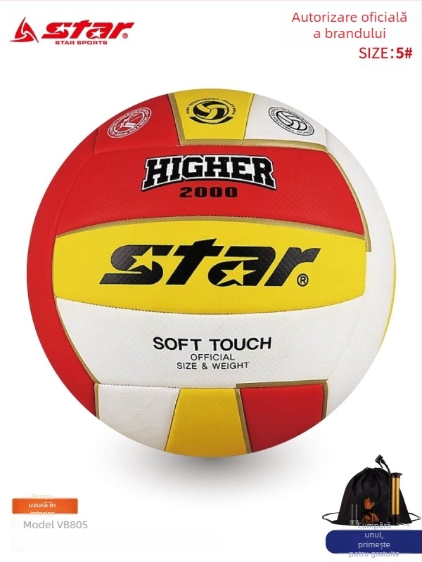 Volei de antrenament în sală, marca Star/Shida, PVC, cusută la mașină, Nr. 5