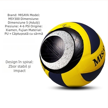 MISAYA Volei interior PU – cusătură adezivă, personalizabil pentru antrenamente și competiții