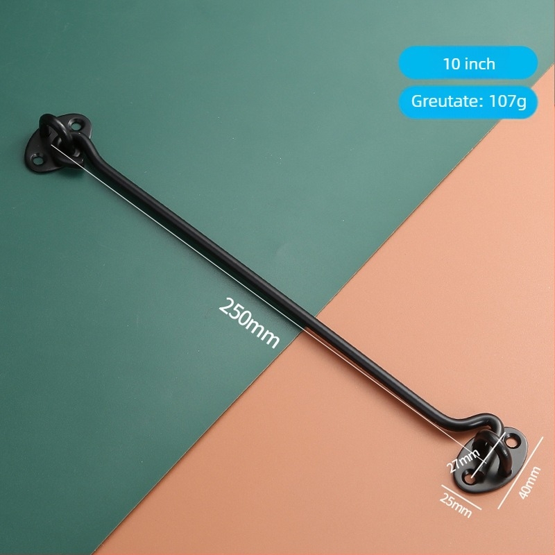 Cârlig pentru fereastră din oțel inoxidabil – pentru ferestre din lemn și uși, limitator și lacăt, finisaj lustruit/cromat, stil nou chinezesc