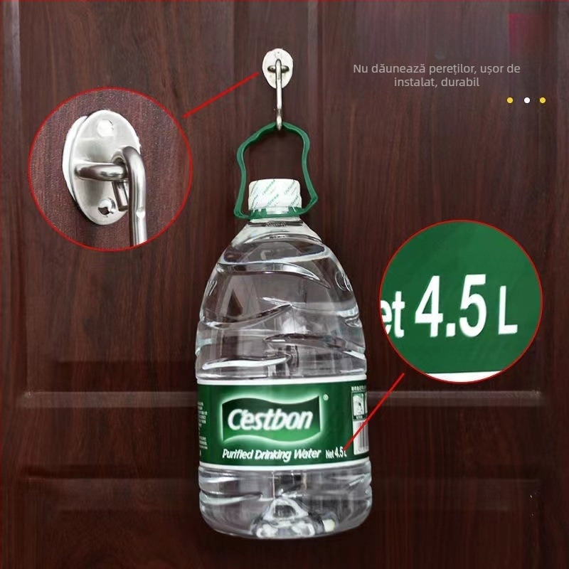 Cârlig din oțel inoxidabil pentru ferestre – model Window Wind Hook, Material: oțel inoxidabil, Finisaj: electroplatare lustruită, Utilizare: încuietoare pentru ușă și fereastră, Marcă: Three Cats