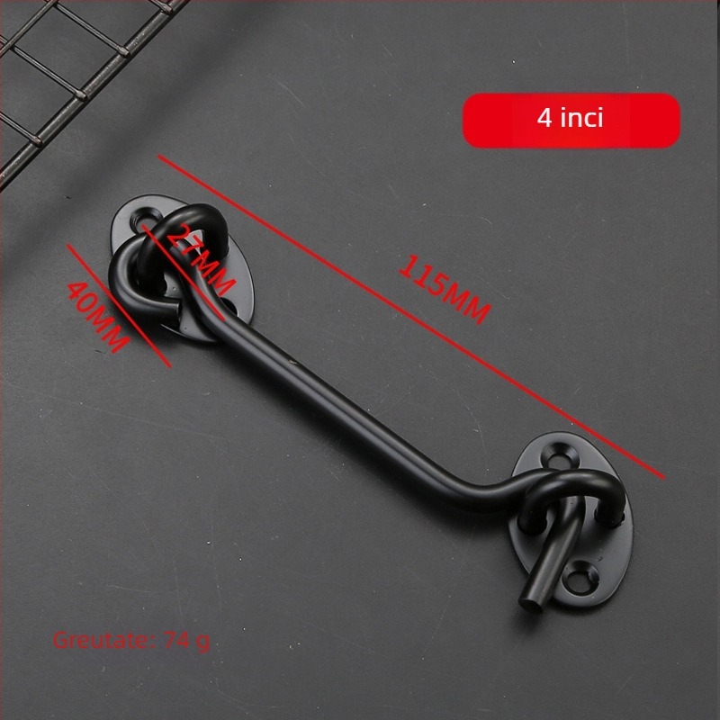 Cârlig pentru fereastră din oțel inoxidabil, finisaj periat, pentru uși și ferestre rezistente la vânt, model: cârlig pentru fereastră, brand: Dawei, stil: modern minimalist