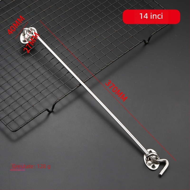 Cârlig pentru fereastră din oțel inoxidabil, finisaj periat, pentru uși și ferestre rezistente la vânt, model: cârlig pentru fereastră, brand: Dawei, stil: modern minimalist