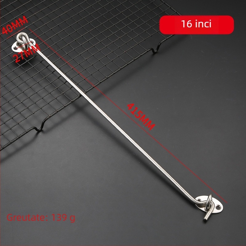 Cârlig pentru fereastră din oțel inoxidabil, finisaj periat, pentru uși și ferestre rezistente la vânt, model: cârlig pentru fereastră, brand: Dawei, stil: modern minimalist