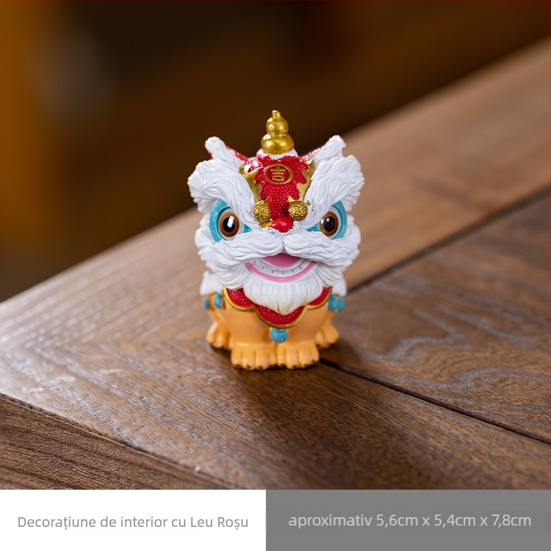 Tea Pet ornament — rășină, stil modern minimalist, pentru mașină și birou, decor drăguț pentru casă