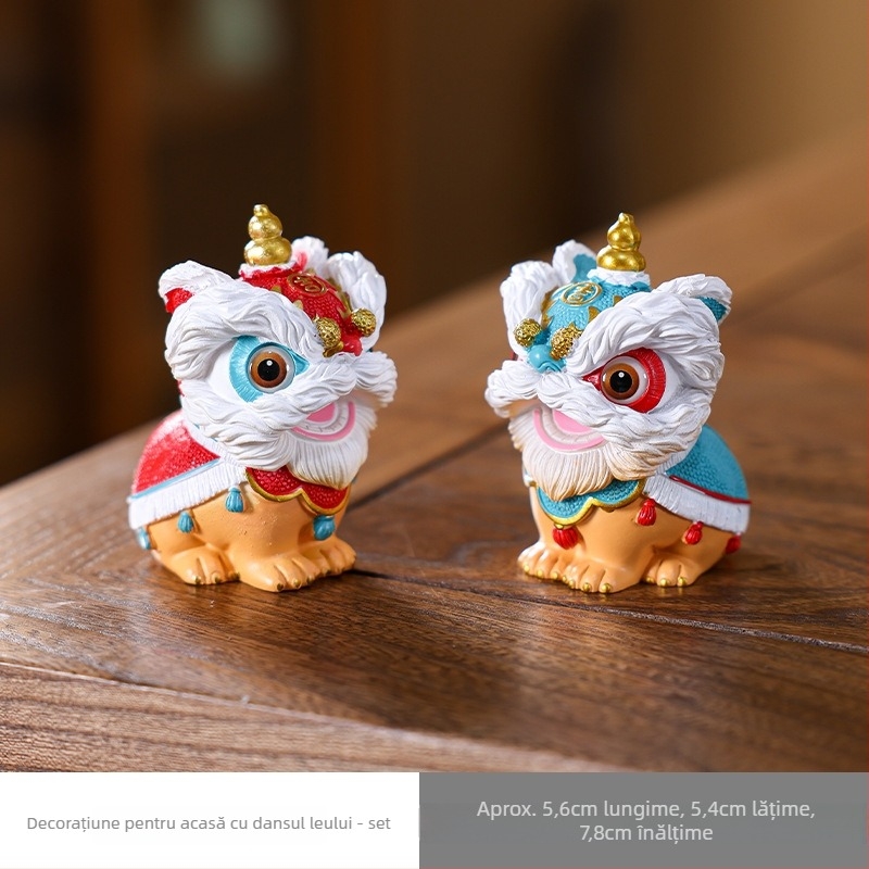 Tea Pet ornament — rășină, stil modern minimalist, pentru mașină și birou, decor drăguț pentru casă