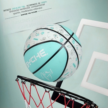 PSYCHE Graffiti Series No.5 Baschet juvenil din cauciuc, interior/exterior — antiderapant, rezistent la uzură