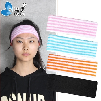 Bandă de păr din bumbac pentru sport și frumusețe — Material: fire de bumbac-spandex-latex; Brand: Blue Butterfly; Aplicații: alergare, fitness, yoga; Etichetă privată licențiată: Da