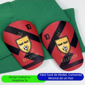 Protecții gambă pentru fotbal, material PU, personalizabile, marcă Nine moves, categorie: protecții pentru gambă, destinate fotbalului