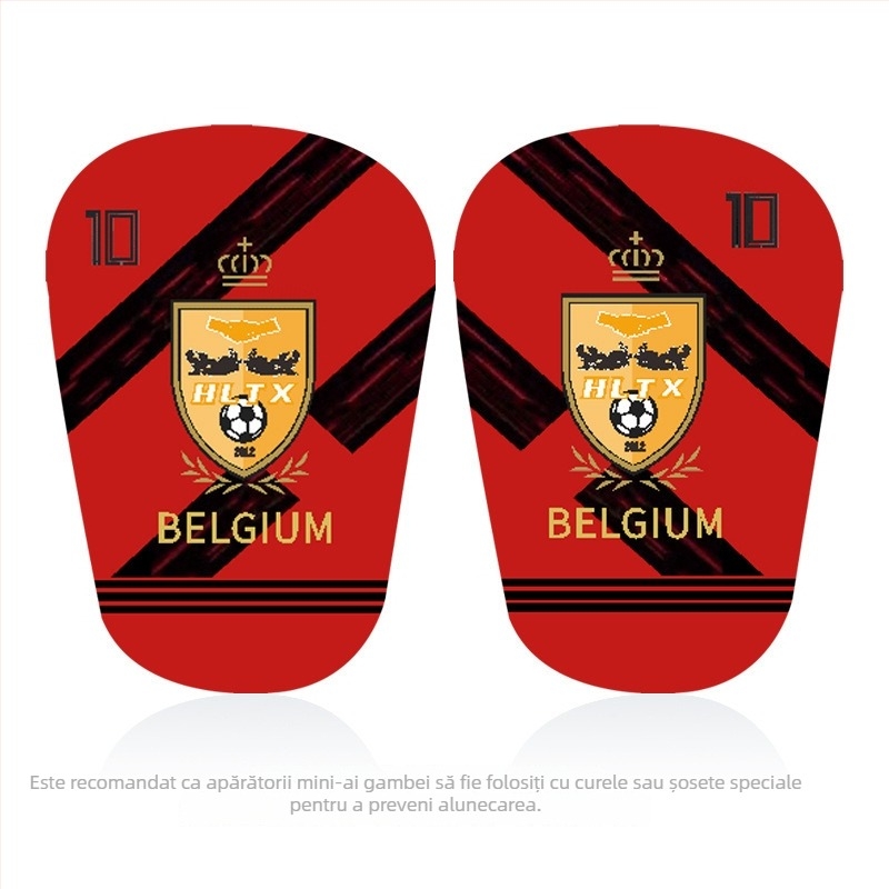 Protecții gambă pentru fotbal, material PU, personalizabile, marcă Nine moves, categorie: protecții pentru gambă, destinate fotbalului