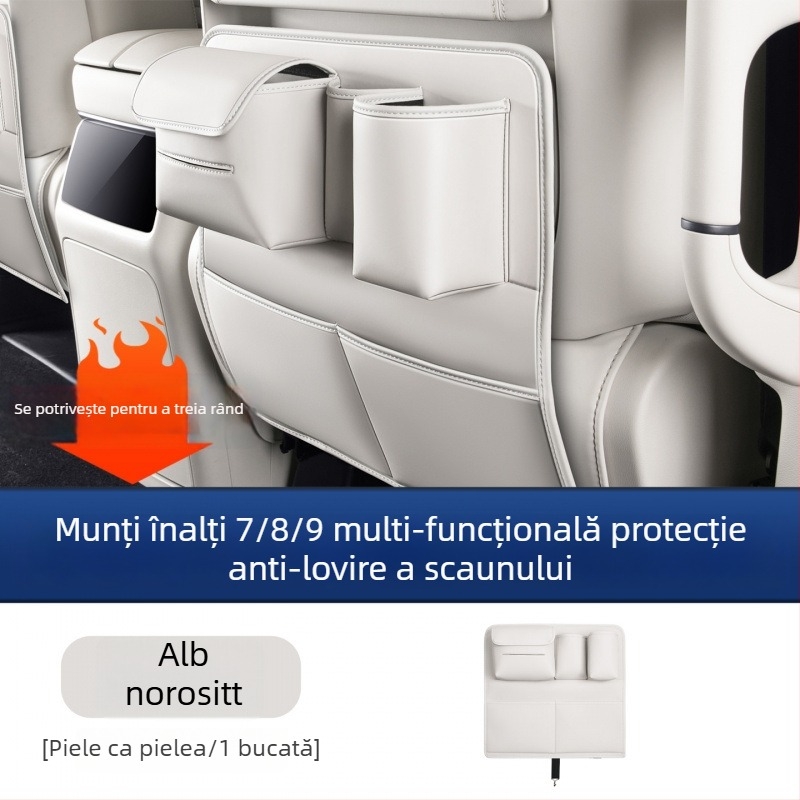 Pad de protecție a ușii din spate Alpine, 7/8/9 locuri, din plastic, accesoriu interior multifuncțional anti-impact