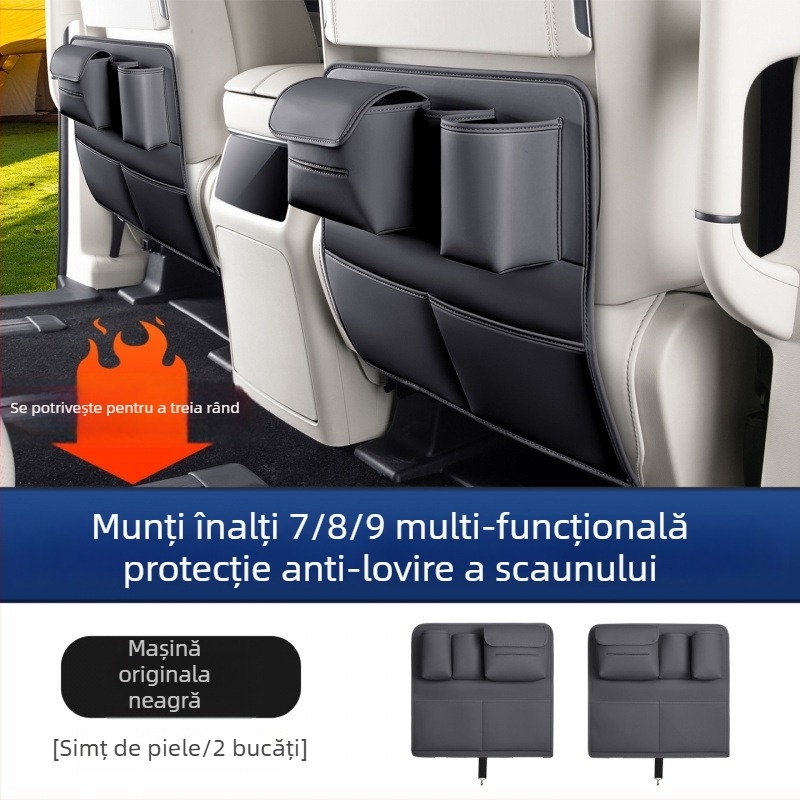 Pad de protecție a ușii din spate Alpine, 7/8/9 locuri, din plastic, accesoriu interior multifuncțional anti-impact