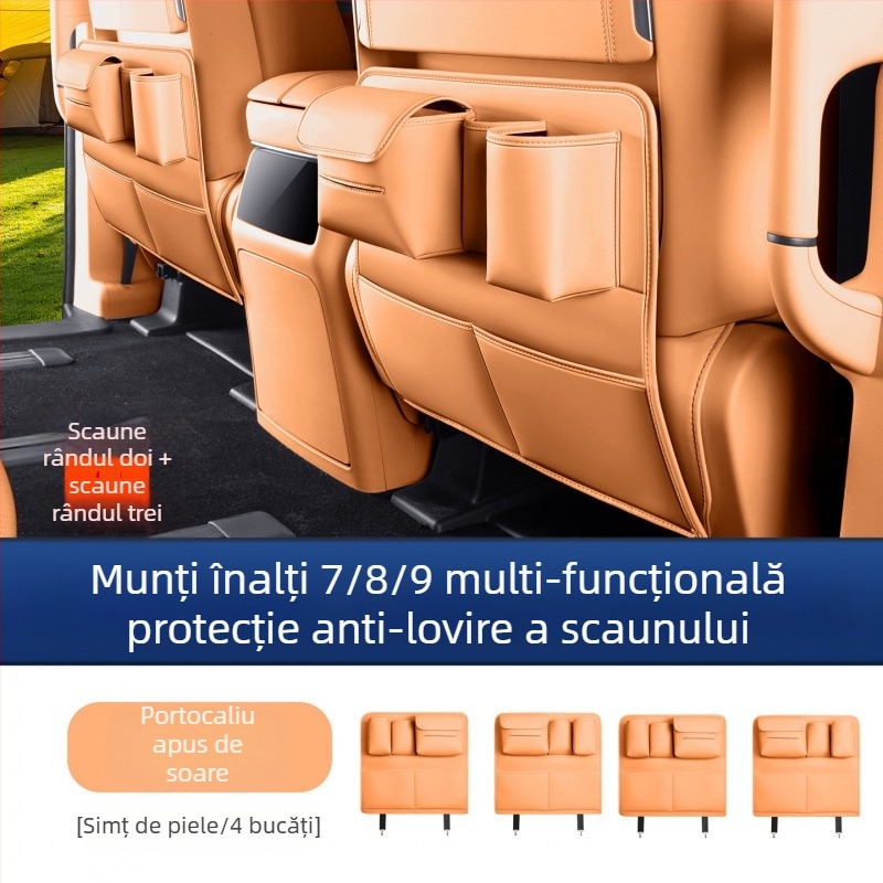 Pad de protecție a ușii din spate Alpine, 7/8/9 locuri, din plastic, accesoriu interior multifuncțional anti-impact