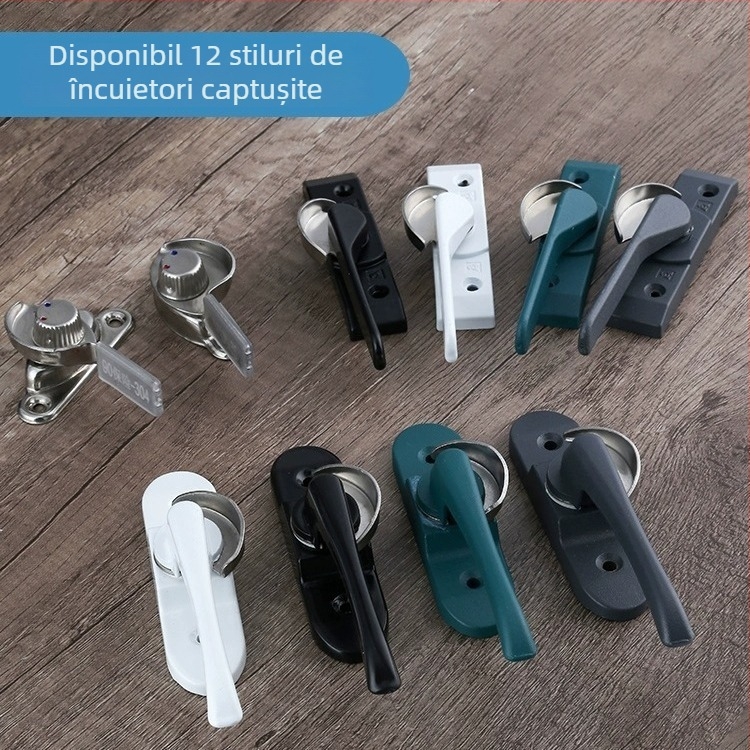 Lacăt pentru fereastră în formă de semilună - oțel inoxidabil, model YYSgz, brand Shouli, stil modern minimalist