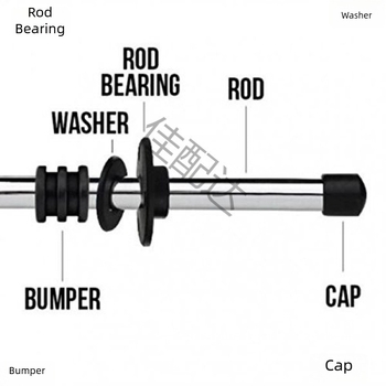 Piese pentru mecanismul de fotbal de birou – Țeavă din oțel, Capac de cap pentru țeavă din plastic, Dop din cauciuc anti-coliziune; Accesorii pentru fani fotbal; Material: Altul; Procesare: Fără personalizare