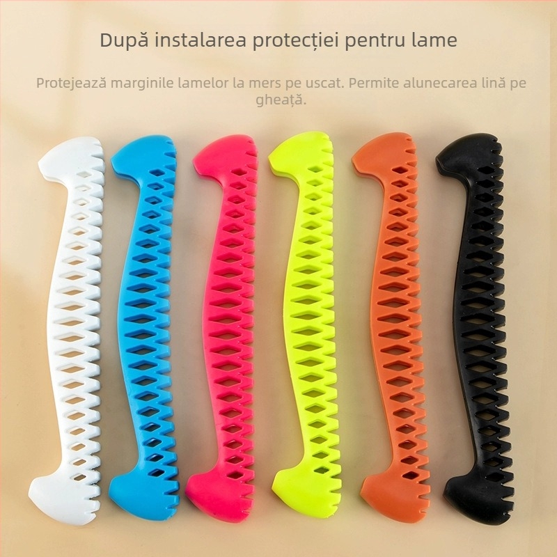 Capace elastice moi pentru lamele patinelor pe gheață – potrivite pentru copii și adulți