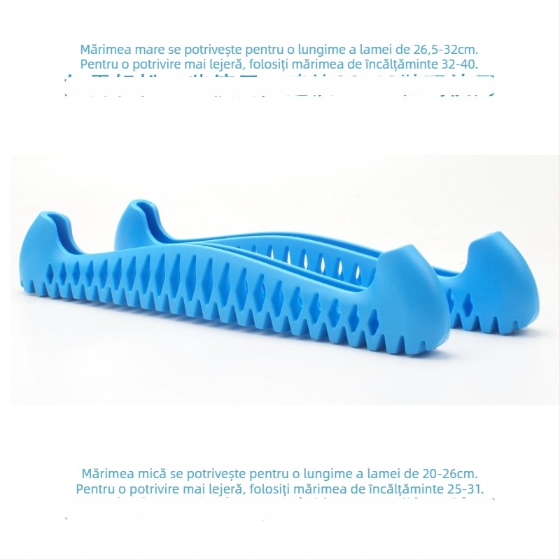 Capace elastice moi pentru lamele patinelor pe gheață – potrivite pentru copii și adulți