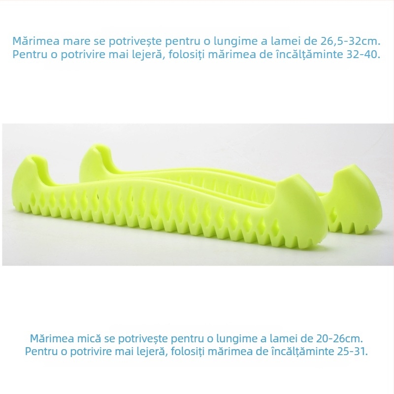 Capace elastice moi pentru lamele patinelor pe gheață – potrivite pentru copii și adulți