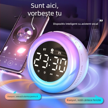 Ceas deșteptător cu afișaj LED, mișcare electronică Seiko, baterie, iluminare în întuneric, ceas de noptieră pentru dormitor