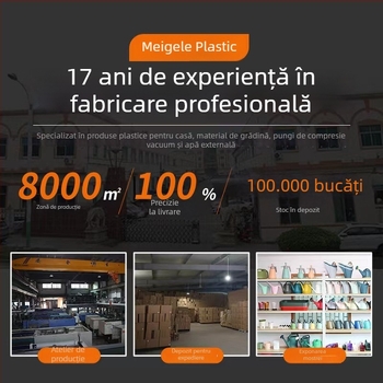 Meigale Sac de apă pliabil pentru camping în aer liber, portabil, capacitate mare, plastic PE, ambalaj personalizabil