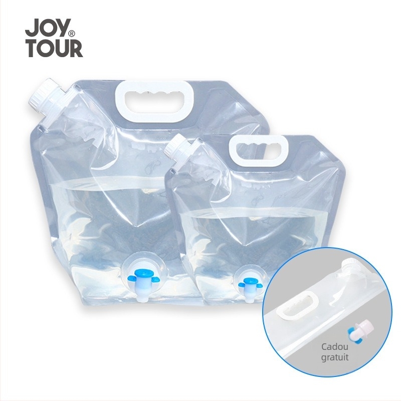 Sac de apă pliabil pentru exterior, cu capacitate mare, portabil, pentru montarea în mașină, din PE plastic, grosime 0.24 cm