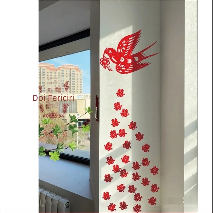 Set de pandantive pentru mânerele ușilor la nuntă – decor din fetru cu panglici