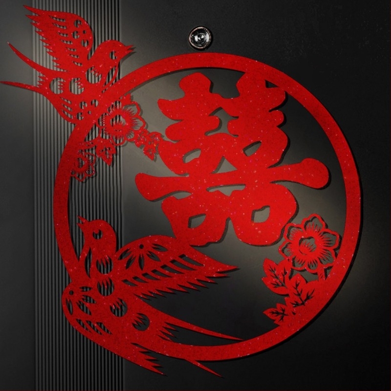 Set de pandantive pentru mânerele ușilor la nuntă – decor din fetru cu panglici