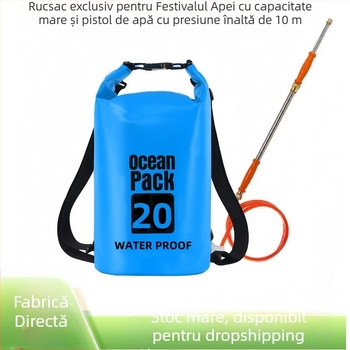 Rucsac de apă pentru exterior: țesătură PVC tip plasă, material impermeabil, unisex, potrivit pentru adulți și copii, pentru scufundări și activități în aer liber