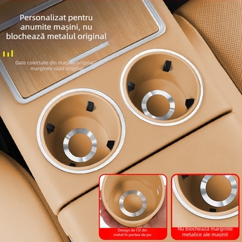 Pad de pahare pentru consola centrală R7, silicon, personalizabil, fără logo, Car cool