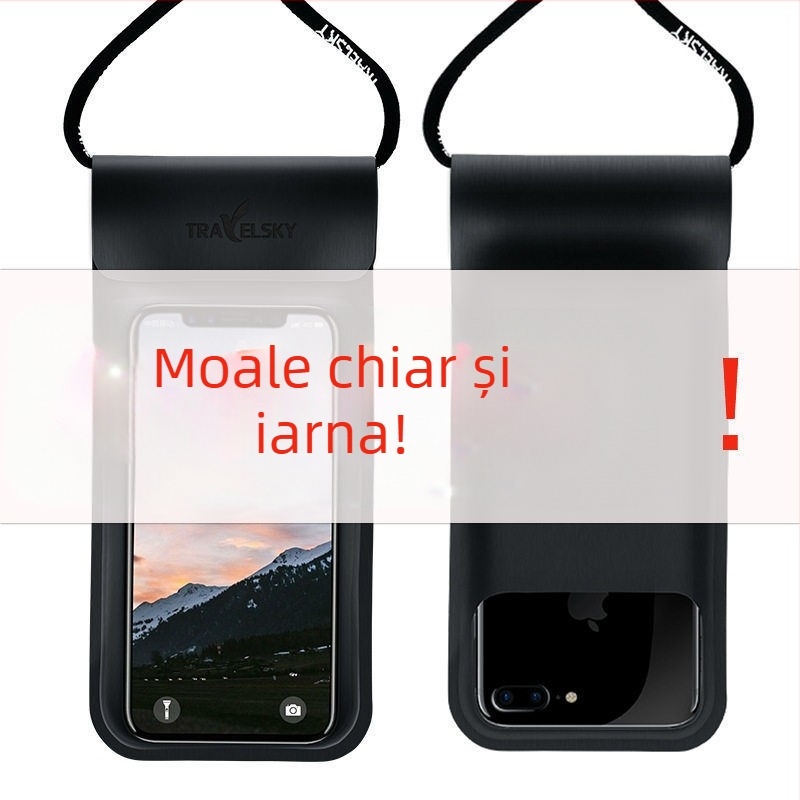 Husă pentru telefon din PU, impermeabilă, cu ecran tactil, compatibilă universal Huawei și Apple, rezistentă la apă și praf