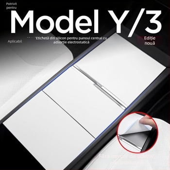 Protector din silicon pentru consola centrală a Tesla Model Y și Model 3 – rezistent la zgârieturi și uzură