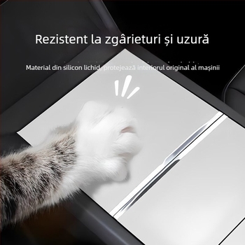 Protector din silicon pentru consola centrală a Tesla Model Y și Model 3 – rezistent la zgârieturi și uzură
