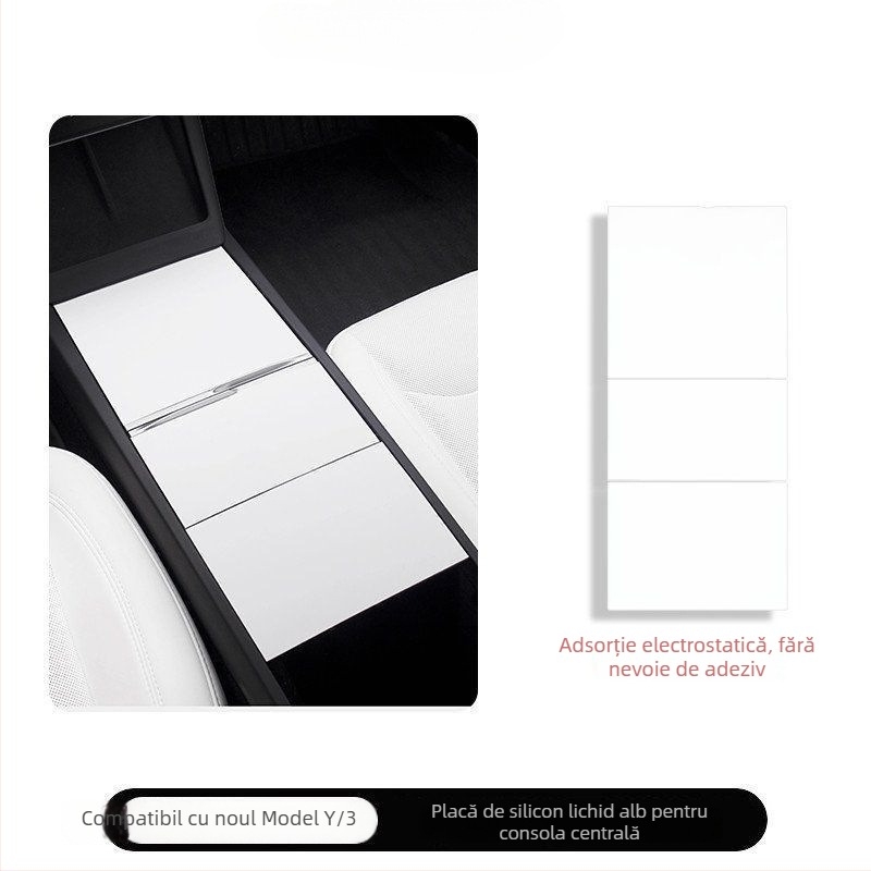 Protector din silicon pentru consola centrală a Tesla Model Y și Model 3 – rezistent la zgârieturi și uzură