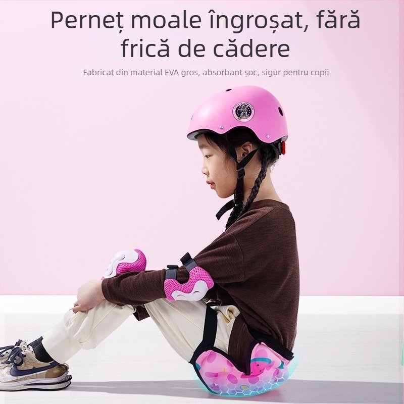 Protecții pentru șolduri pentru copii, EVA, set complet de protecție pentru patinaj cu role, ciclism și sporturi pe zăpadă, 30 de piese