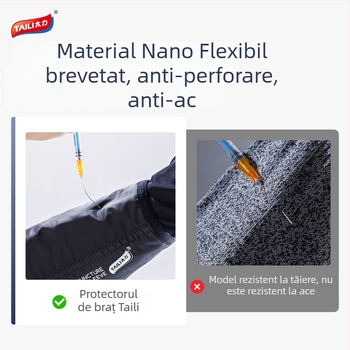 Taili Manchete pentru antebraț – anti-tăiere și anti-înțepare, ușoare, impermeabile, țesătură multistrat