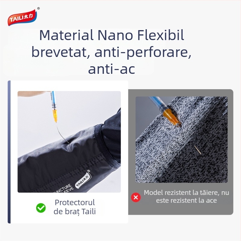 Taili Manchete pentru antebraț – anti-tăiere și anti-înțepare, ușoare, impermeabile, țesătură multistrat