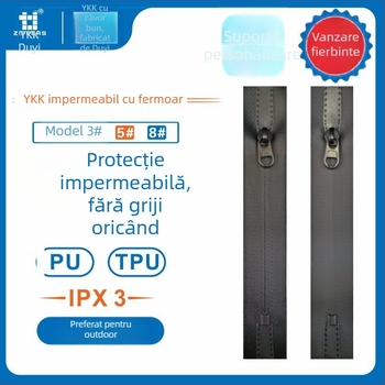 Fermoar impermeabil din PU, cu capăt închis, pentru corturi, genți și bagaje, costume de scafandru și îmbrăcăminte — Tao yick