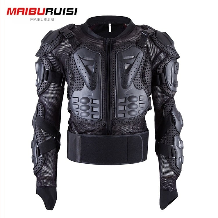 Costum de protecție pentru motocicletă off-road, protecție piept-spate, genunchi, coate, din fibre de poliester