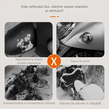 Husă pentru vehicul electric — material îngroșat, impermeabil, protecție UV, protecție la praf (Impermeabil; Protecție UV; Protecție la praf; Material îngroșat)