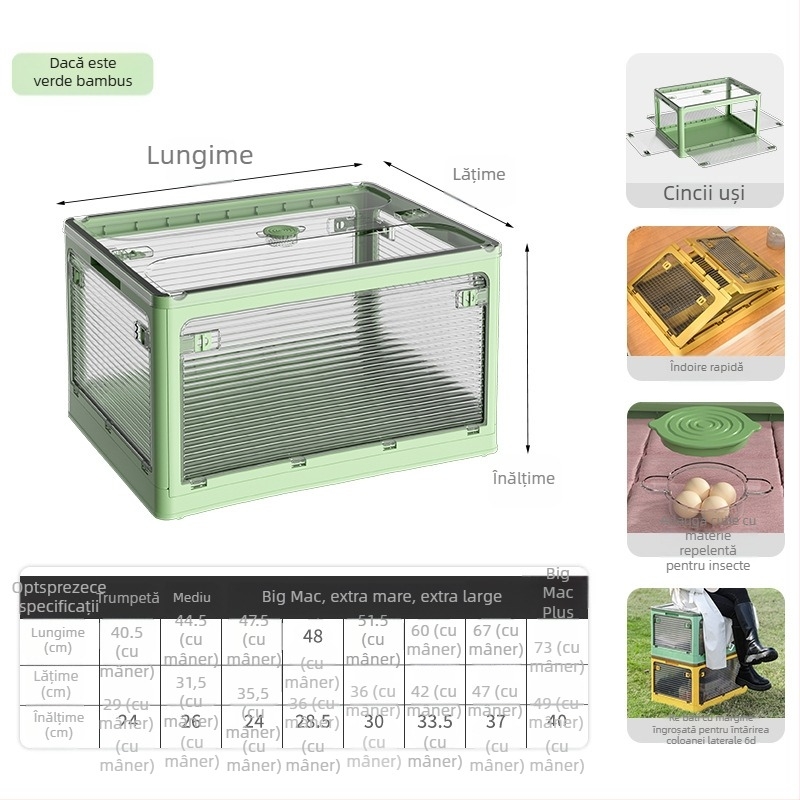 Dulap de depozitare pliabil, din plastic transparent, model 9001, stil lux ușor, pentru CD-uri, jucării și cărți