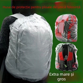 Husă de unică folosință pentru rucsac, pentru călătorii și drumeții — impermeabilă, rezistentă la praf, cu întărire
