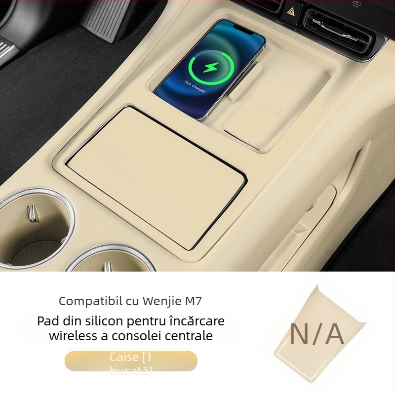 Pad silicon pentru consola centrală cu încărcare fără fir pentru Wenjie M8 — protecție împotriva zgârieturilor și prafului, cod produs WTX-004