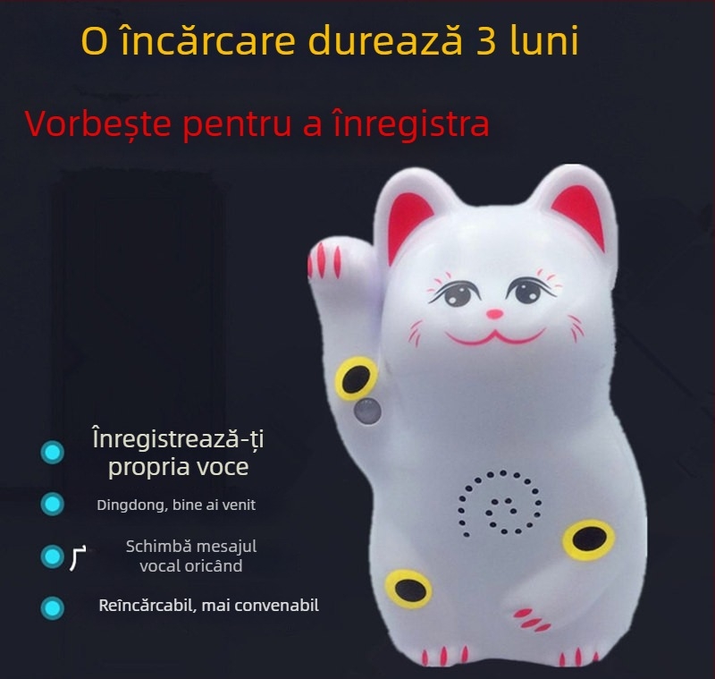 Sonerie de ușă cu inducție, alarmă infraroșu și înregistrare audio; model 024; alimentare duală (baterie și alimentare); tensiune 4,5V; sonerie cu ton personalizabil